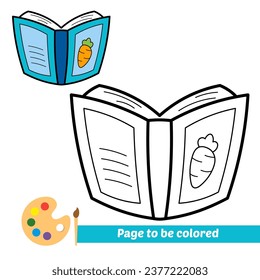 coloring book for kids, book vector