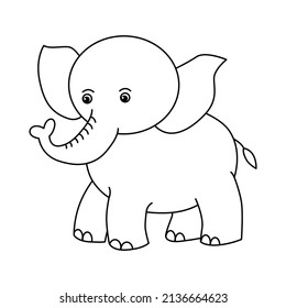 Coloring book for kids. Vector illustration. Cute cartoon style. Fantasy page for children. Isolated on white background.
