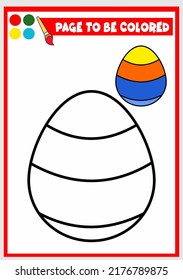 libro de colores para los niños.Huevos de Pascua