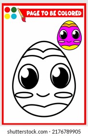 coloring book for kids.easter eggs