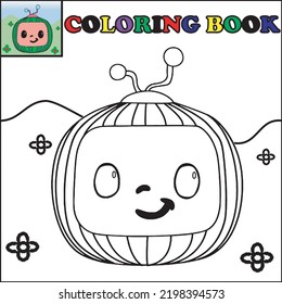 Coloring Book Kindergarten School Education Stock Vector (Royalty Free ...