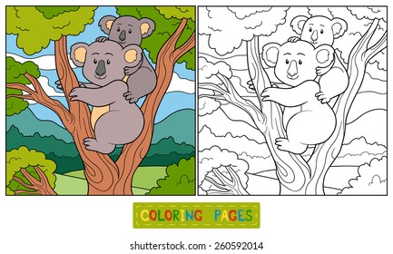 Coloring book (koala)