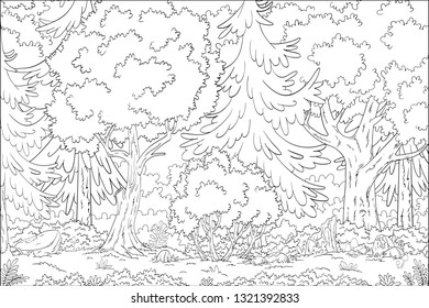 54,030 Forest coloring book Images, Stock Photos & Vectors | Shutterstock