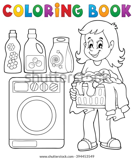 30 Little Corner Coloring Book Laundry Room