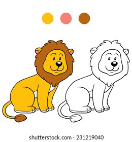 Coloring book (lion)