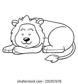 Coloring book (lion)