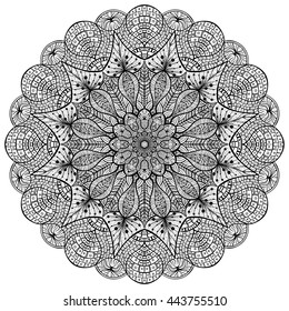 Coloring Book Mandala. Mandala design.