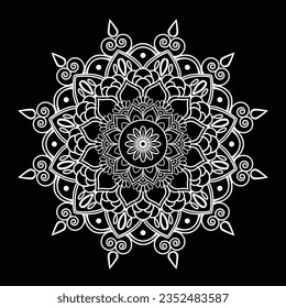  Coloring Book Mandala Vactor Design