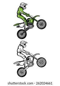 Dirt Bike Drawing High Res Stock Images Shutterstock