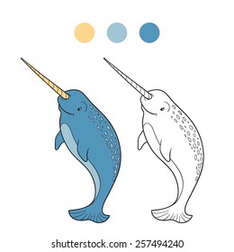 Coloring book (Narwhal)