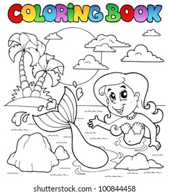 Coloring book ocean 