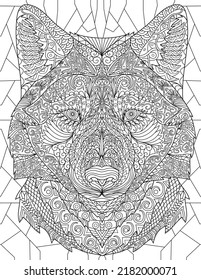 Coloring Book Page With