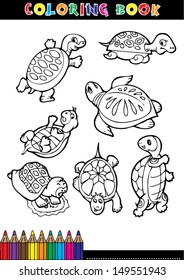 Turtle Coloring Stock Images, Royalty-Free Images & Vectors | Shutterstock