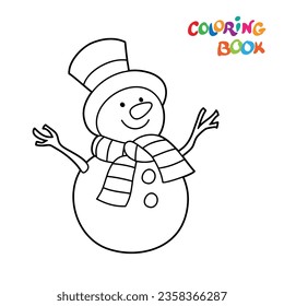 Coloring book or page, illustration. Educational Game for Kids.