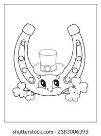 Coloring book page for kids. Cartoon style character. Isolated on white background. Vector illustration.