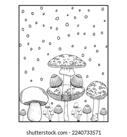 Coloring Book Page For Kids KDP Interior.