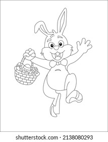 coloring book page line art animal line art vector art