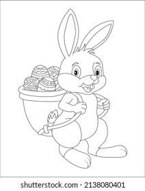 coloring book page line art animal line art vector art