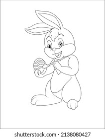 coloring book page line art animal line art vector art