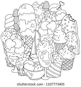 7,446 Chocolate Coloring Page Images, Stock Photos & Vectors 