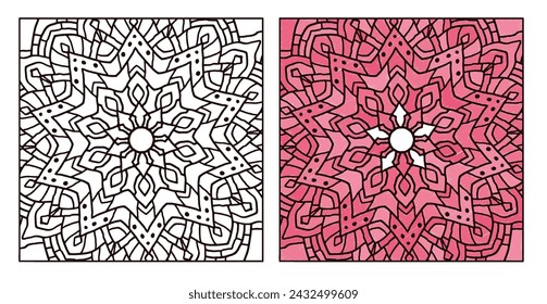 ilustración vectorial de página de libro de colorear	
