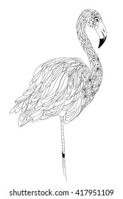 coloring book pages of Flamingo,Pink Flamingo,