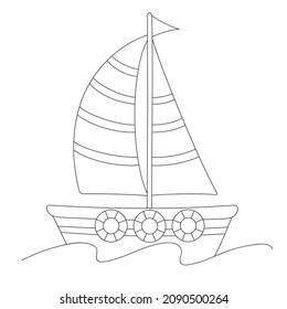 4,753 Nautical coloring pages Images, Stock Photos & Vectors | Shutterstock