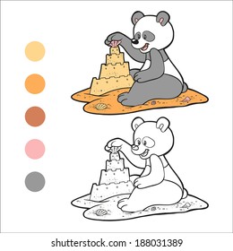Coloring book (panda)