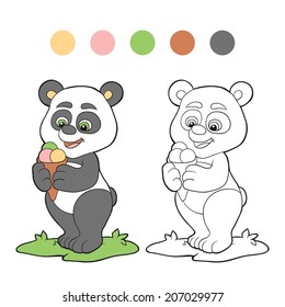 Coloring book (panda)