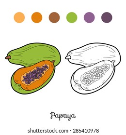 Coloring book (papaya)