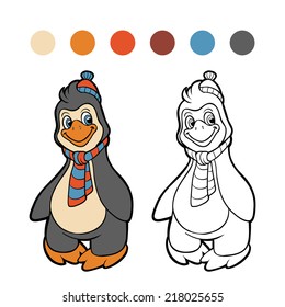 Coloring book (penguin)