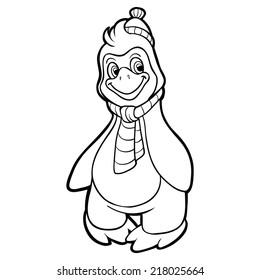 Coloring book (penguin)