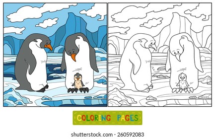 Coloring book (penguin)