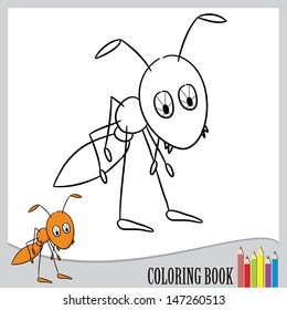 Coloring Book - Pharaoh Ant (vector)