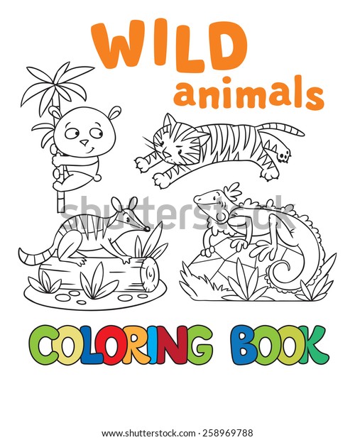 Download Coloring Book Coloring Picture Wild Animals Stock Vector Royalty Free 258969788