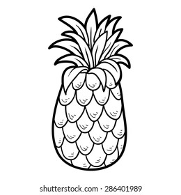 Coloring book (pineapple)