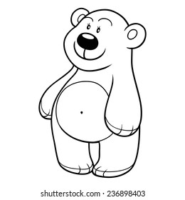 Coloring book (polar bear)