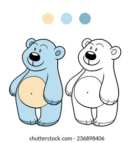 Coloring book (polar bear)