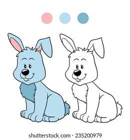 Coloring book (rabbit)