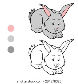 Coloring book (rabbit)