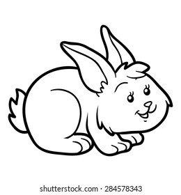 Coloring book (rabbit)