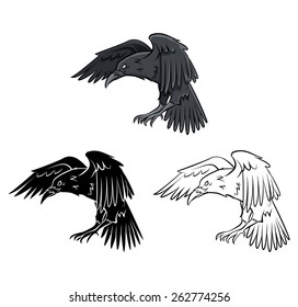 Coloring book Raven cartoon character