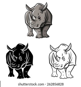 Coloring book Rhinoceros Tattoo cartoon character