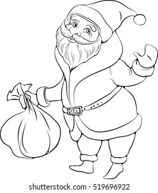 Santa Claus Sketch Images Stock Photos Vectors Shutterstock