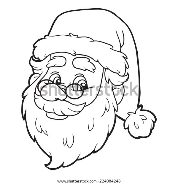 Coloring Book Santa Claus Stock Vector (Royalty Free) 224084248 ...