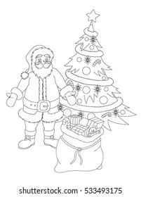 1000 Santa Claus Line Drawing Stock Images Photos