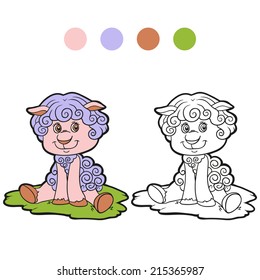 Coloring book (sheep)
