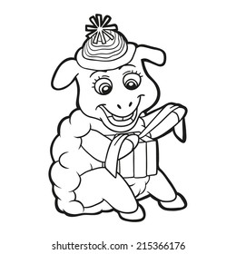 Coloring book (sheep)