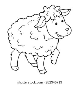 Coloring book (sheep)