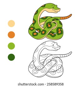 Coloring book (snake)